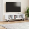vidaXL TV stolík 100 x 35 x 35 cm Biela Kompozitné drevo