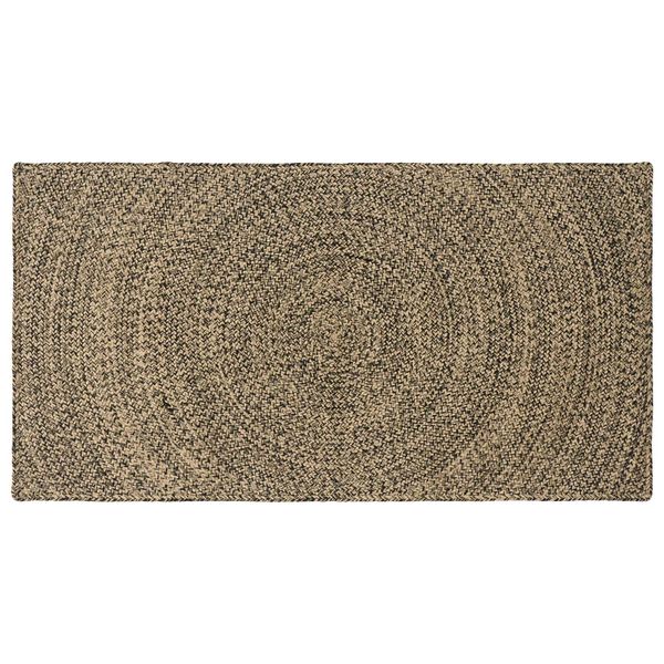 vidaXL Kusové koberce Prírodná a čierna 80 x 150 cm Juta