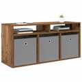 vidaXL Nízka skriňa so zásuvkou Staré drevo 102 x 32 x 48,5 cm