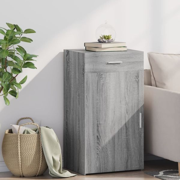 vidaXL Komoda sivý dub sonoma 50x42,5x93 cm kompozitné drevo