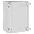 vidaXL Ovládacia skriňa Sivá 28 x 13 x 28 cm ABS plast