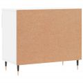 vidaXL Botník lesklý biely 70x36x60 cm spracované drevo