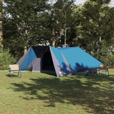 vidaXL Tipi stan so strechou s úložiskom Modrá 660 x 456 x 200 cm taft