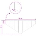 vidaXL Obrubník trávnika 100 x 45 cm Oceľ Strieborná