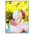 vidaXL Fotorámiky na stenu alebo stôl 5 ks zlaté 29,7x42 cm MDF