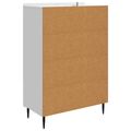 vidaXL Servírovacia skriňa Biela s vysokým leskom 66 x 34,5 x 97 cm