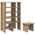 vidaXL Skriňa na topánky 2 ks 62 x 35 x 100 cm Kompozitné drevo