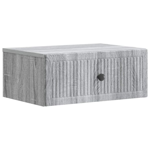 vidaXL Nočný stolík Sivá sonoma 49 x 34,5 x 20 cm Kompozitné drevo