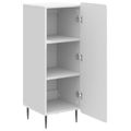 vidaXL Servírovacia skriňa Biela s vysokým leskom 34,5 x 33 x 92 cm