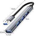 USB HUB-4 porty 1x 3.0 + 3x 2.0 Izoxis 21940 USB HUB- 4 porty 1x 3.0 + 3x 2.0 Izoxis 21940