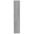 vidaXL Botník sivý dub sonoma 54x34x183 cm spracované drevo