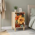 vidaXL Nočný stolík GENNEP Dub sonoma 36 x 33 x 60 cm Kompozitné drevo