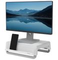 FELLOWES stojan pod monitor BREYTA/ 354mm x 82mm x 304mm/ bílý Podstavec, pro monitor, ergonomický, nastavitelný, nosnost 15kg, bílý