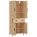 vidaXL Vysoká skrinka dub sonoma 69,5x34x180 cm spracované drevo