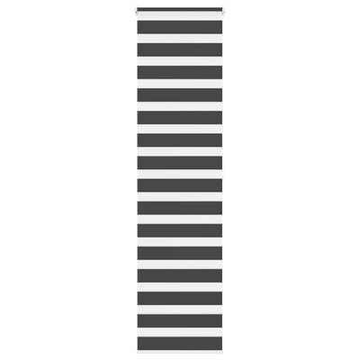 vidaXL Zebra roleta čierna 60x200 cm šírka látky 55,9 cm polyester