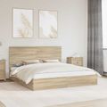 vidaXL Úložná posteľ Sonoma dub 180 x 200 cm Kompozitné drevo
