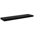 vidaXL Plávajúce nástenné police 2ks, lesklé čierne 90x23,5x3,8cm, MDF