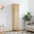 vidaXL Vysoká skrinka dub sonoma 34,5x34x180 cm spracované drevo