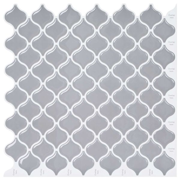 vidaXL Dlažba Lanturn 20 pcs Sivá 27 x 27 cm Polyuretán a PET