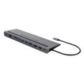 DELTACO USBC-DOCK2, Dokovacia stanica USB-C 8v1