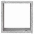 vidaXL Stenné police 4 ks Sivý Sonoma 26 x 15 x 26 cm Kompozitné drevo