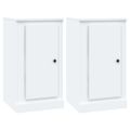 vidaXL Komody 2 ks biele 37,5x35,5x67,5 cm kompozitné drevo