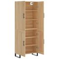 vidaXL Vysoká skrinka dub sonoma 69,5x34x180 cm spracované drevo