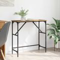 vidaXL Konzolový stôl Staré drevo 75 x 32 x 75 cm Kompozitné drevo