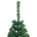 vidaXL Umelý polovičný vianočný stromček+stojan, zelený 120 cm, PVC
