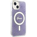 Guess case for iPhone 14 6,1" GUHMP14SH4STU purple hardcase Magsafe IML 4G
