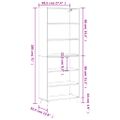 vidaXL Vysoká skrinka lesklá biela 69,5x32,5x180 cm kompozitné drevo