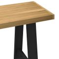 vidaXL písací stôl NOAIN v tvare A nohy 120x50x75 cm masív borovica
