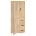 vidaXL Vysoká skrinka dub sonoma 69,5x34x180 cm spracované drevo
