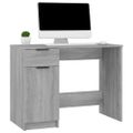 vidaXL Stôl sivý dub sonoma 100x50x75 cm spracované drevo