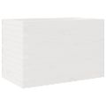 vidaXL Záhradný kvetináč biely 70x40x45,5 cm masívna borovica