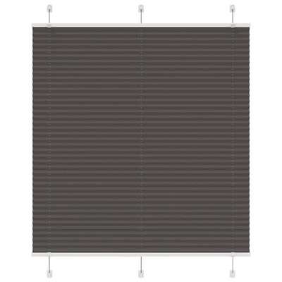 vidaXL plisovaná roleta čierna 115x150 cm Šírka látky 114,4 cm