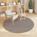 vidaXL Koberec do interiéru LUGO Krémová a taupe Ø 200 CM Polyester