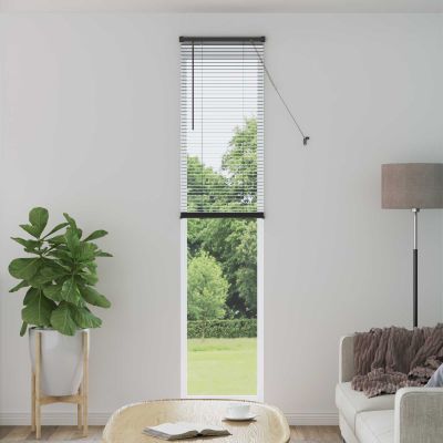 vidaXL Žalúzia Strieborná šedá 213 x 50 cm 25 mm PVC