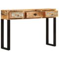 vidaXL Konzolový stolík 110x30x76 cm masívne mangovníkové drevo