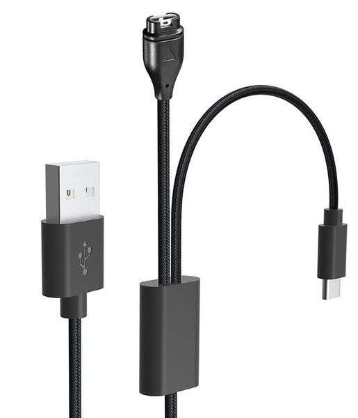 Tactical USB Nabíjací a Dátový Kábel 2v1 pre Garmin Fenix 7 + USB-C