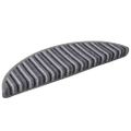 vidaXL Samolepiace schodové rohože 15 ks 56 x 17 x 3 cm Non-Slip Sivá
