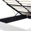 vidaXL Hydraulická posteľ+úložný priestor, matrac,umelá koža 180x200cm