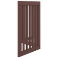 vidaXL Brána pre psa skladacia 3 panely hnedá 150 cm topoľové drevo