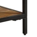 vidaXL Nočný stolík Hnedá 40 x 35 x 50 cm Pevné mango drevo a kov