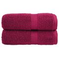 vidaXL Prémiové uteráky pre hostí SOLUND 2 ks bordové 30x50 cm 600 g/m²