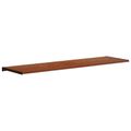 vidaXL Parapetné dosky Hnedé drevo 140 x 45 x 4,5 cm PVC