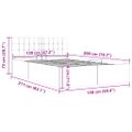 vidaXL Hydraulický posteľný rám+úložný priestor, látka 120x200 cm