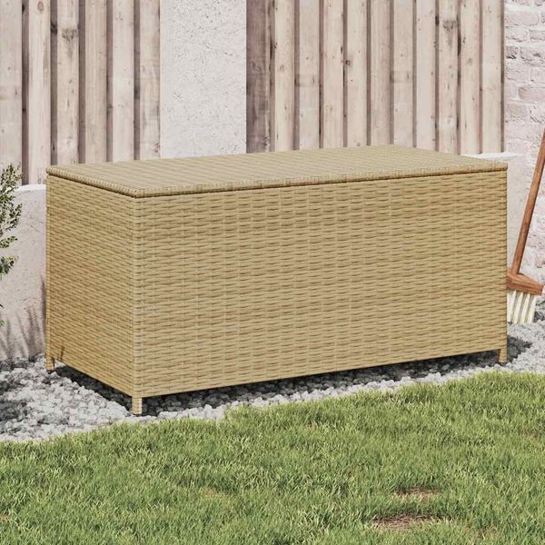 vidaXL Záhradný úložný box mix béžovej 190 l polyratan