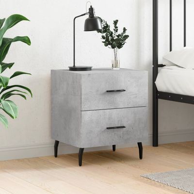 vidaXL Nočný stolík betónovo sivý 40x35x47,5 cm kompozitné drevo