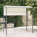 vidaXL Altánok so strechou 220x110x200 cm krémový